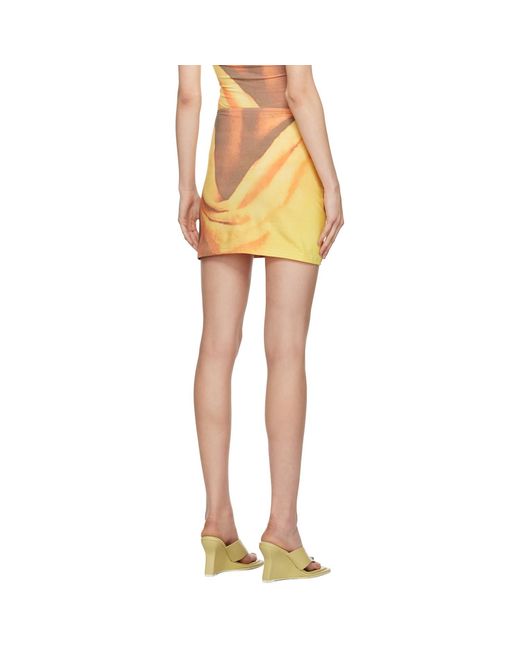 Elliss Black Ssense Exclusive Reach Miniskirt
