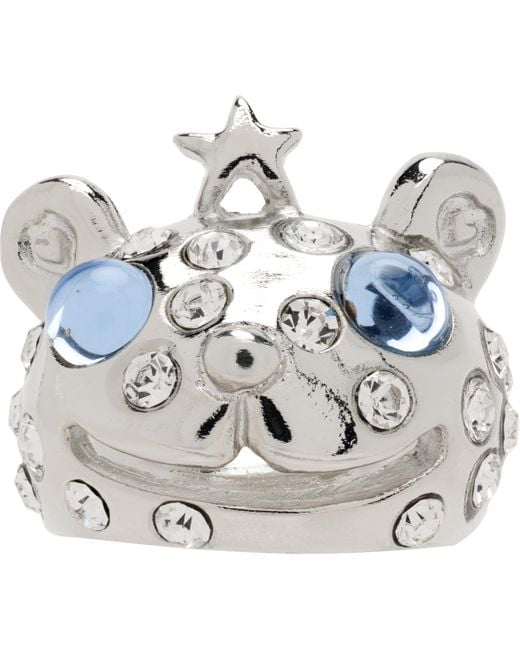 Collina Strada Metallic Princess Bear Ring for men