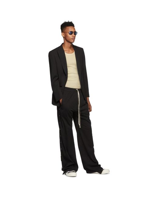 Rick Owens DRKSHDW Black Easy Pusher Lounge Pants for Men | Lyst