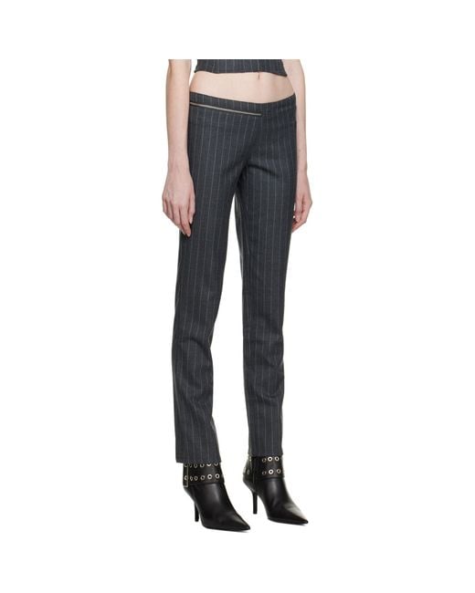 Miaou Blue Gray Hannah Jewett Edition Maeve Trousers