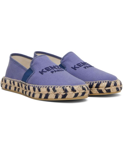 KENZO Blue Canvas Espadrilles