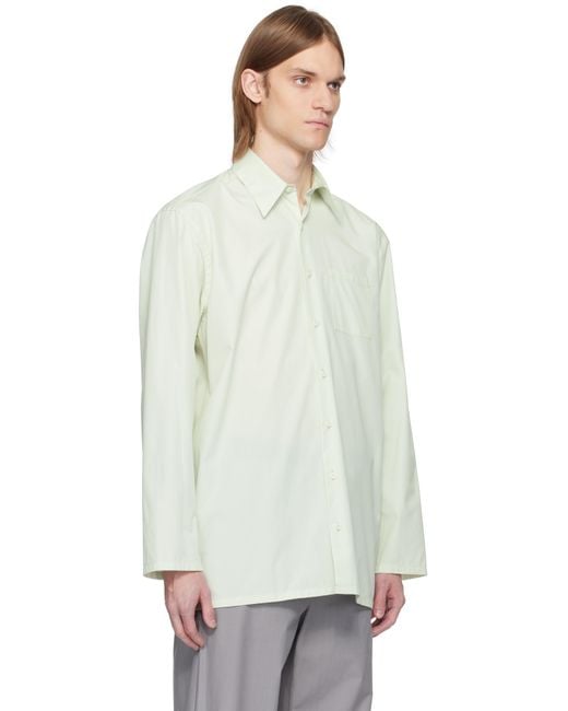 Rier White Popeline Cotton Shirt for men