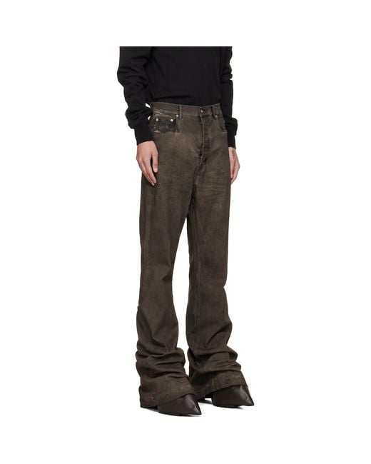 Rick Owens Black Tower Bolan Bootcut Jeans for men