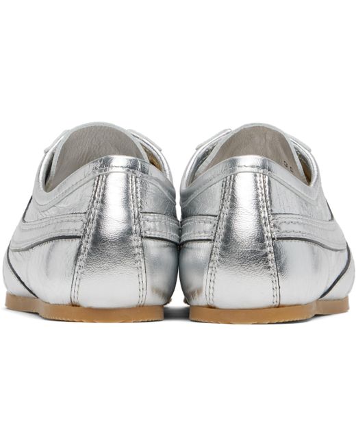 Dries Van Noten シルバー メタリック スニーカー Black