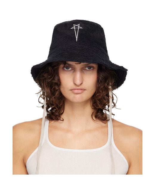 Rick Owens Blue Temple Beach Hat
