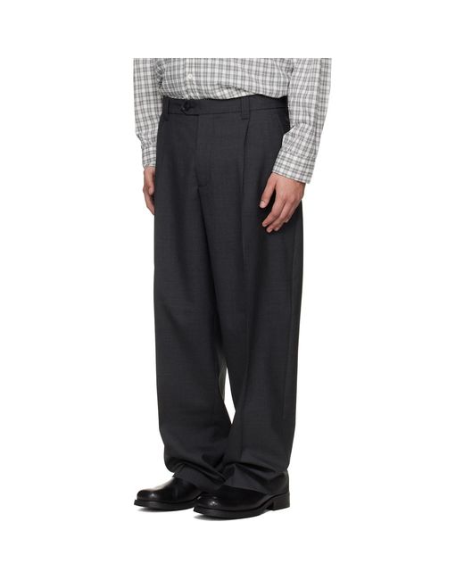 mfpen Black Service Trousers for men