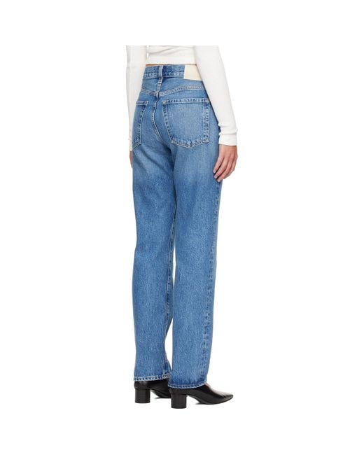 Citizens of Humanity Blue 90S High Rise Straight Jeans