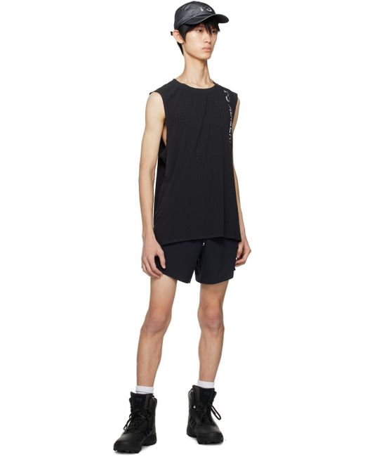 Y-3 Black Perforated Tank Top for men
