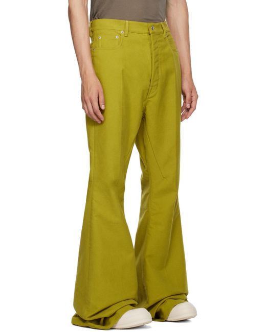 Rick Owens Yellow Bolan Jeans for men