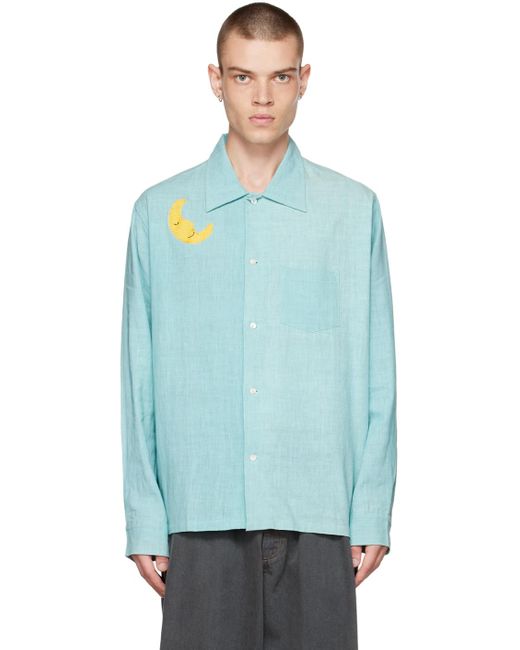 Sky High Farm Blue Sunflower Shirt for men