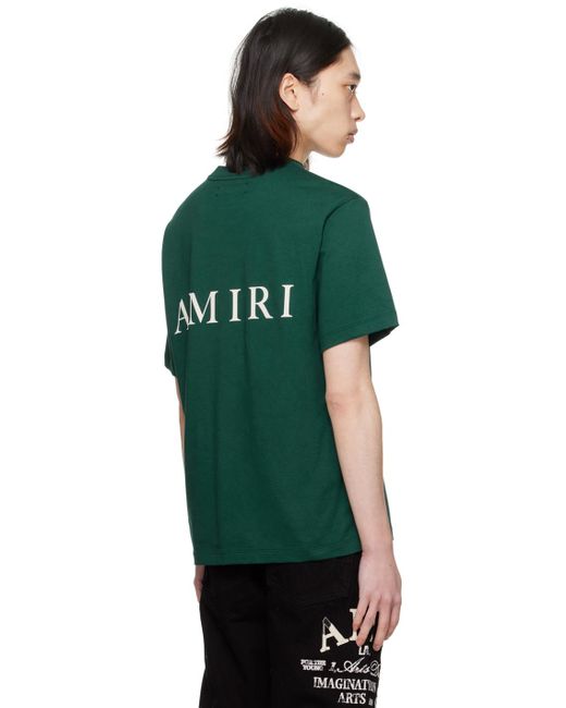 T-shirt vert à logos Amiri pour homme en coloris Green