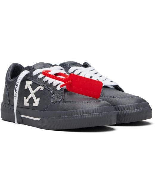 Off-White c/o Virgil Abloh Black Vulcanized Low Sneakers for men