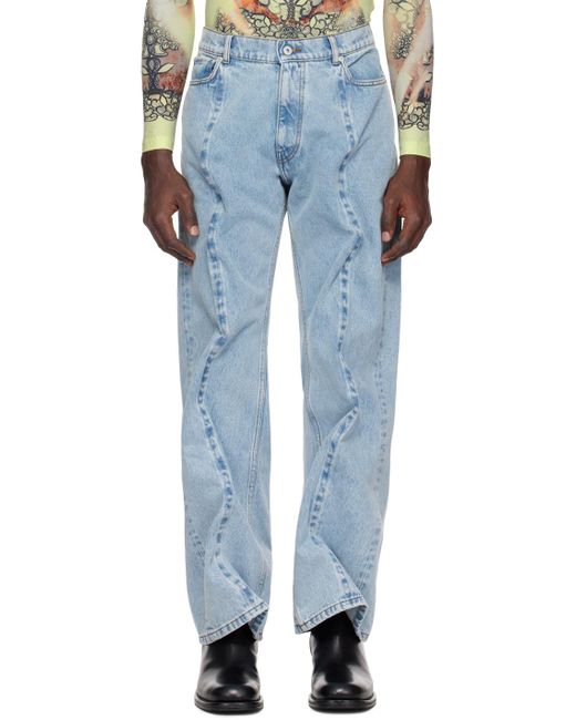 Y. Project Blue Wire Jeans for men