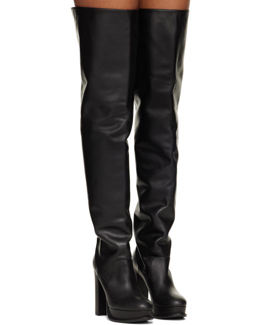 Alexander McQueen Black Leather Boots