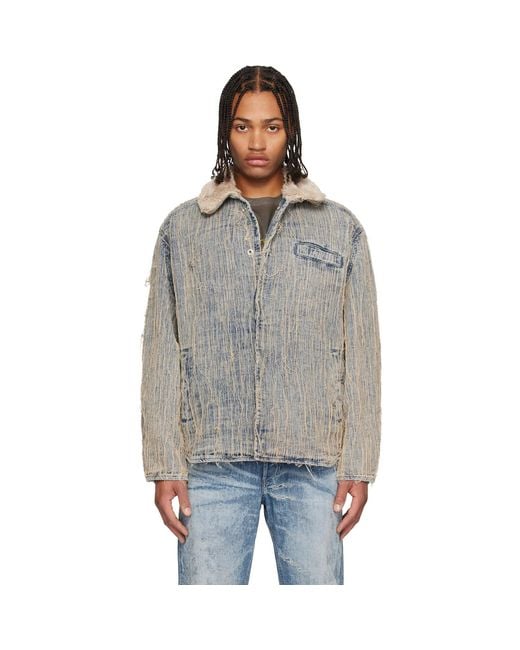 DIESEL Black D-Ivar-S Denim Jacket for men