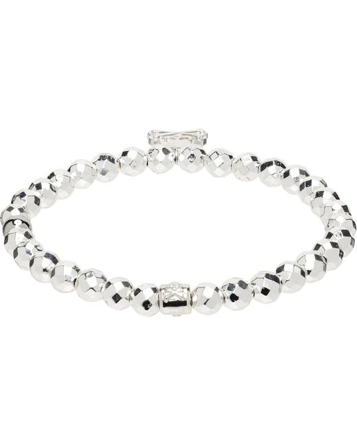 MASTERMIND WORLD Black Mw Plating On Hematite Bracelet for men