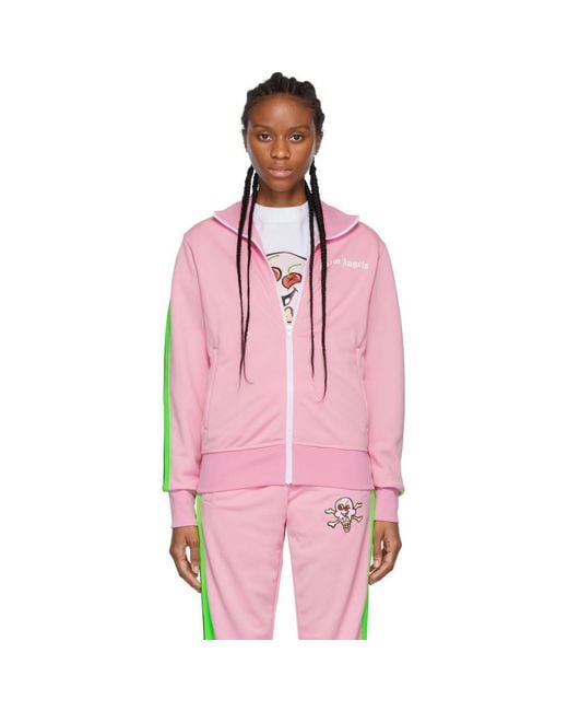 Palm Angels Pink Icecream Edition Skull Track Jacket