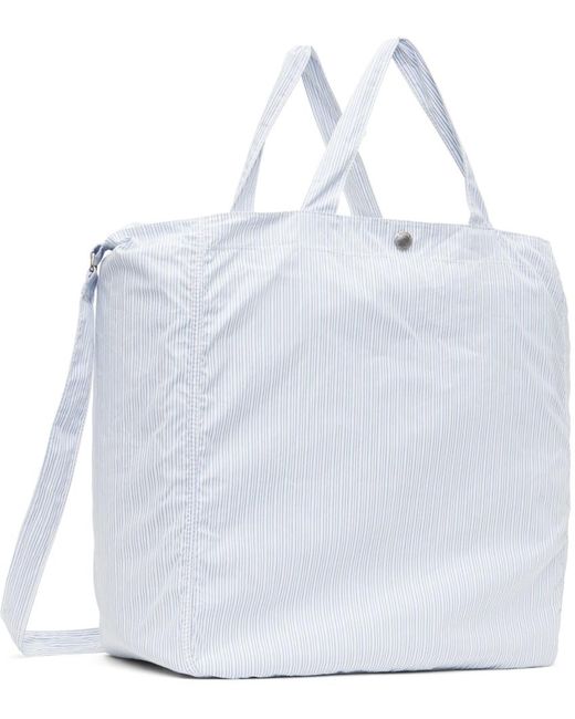 メンズ Comme des Garçons ホワイト Stripe Garment トートバッグ White