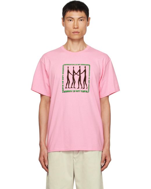 Noah NYC Pink 'truth Is Beauty' T-shirt for men