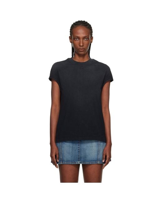 Courreges Black Solarized Oversized T-Shirt