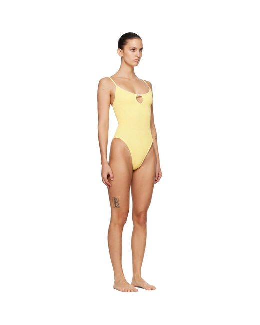 Hunza G Black Mia Beaded Swimsuit