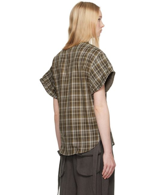 OPEN YY ブラウン Wire Cuff チェック シャツ OPEN YY ブラウン Wire Cuff チェック シャツ ブラウン | Lyst