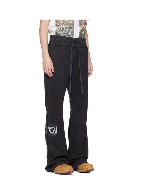 Who Decides War Black Winged Sweatpants for men