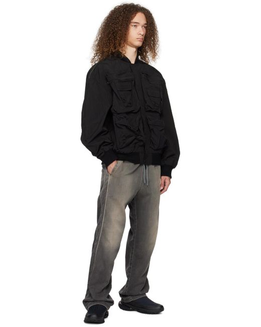 Pantalon de survêtement D-Martians gris en denim DIESEL pour homme en coloris Black