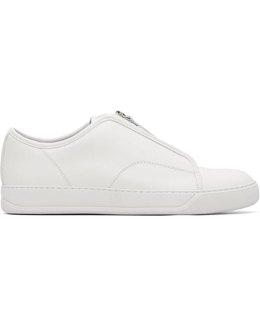 Lanvin White Dbb1 Zip Sneakers for men