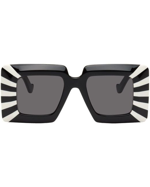 Loewe Black Oversized Sunglasses for Men Lyst