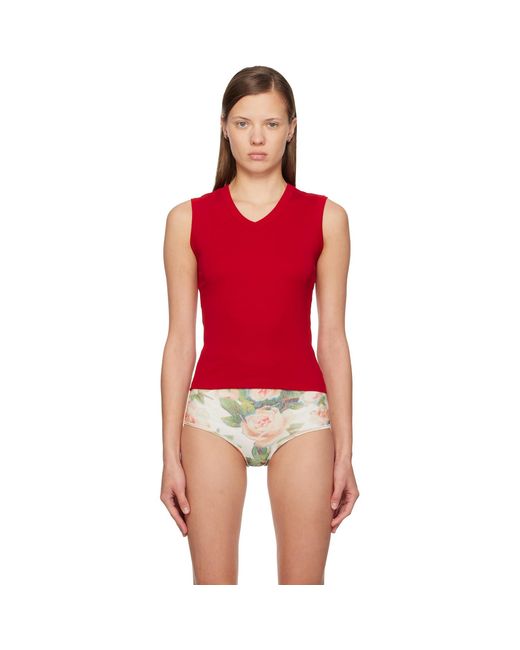 Flore Flore Red Jill Tank Top