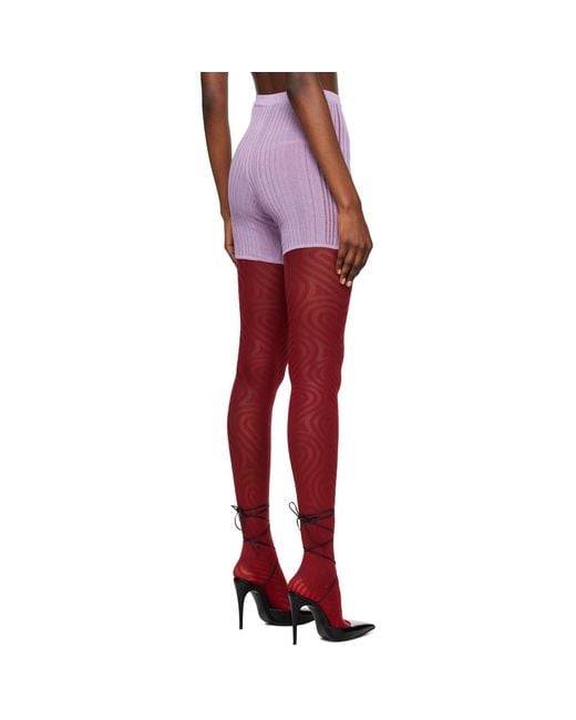 Marco Rambaldi Red Elasticized Shorts