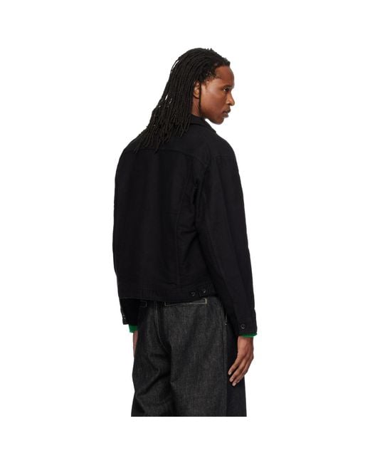 Studio Nicholson Black Cropped Jacket for men