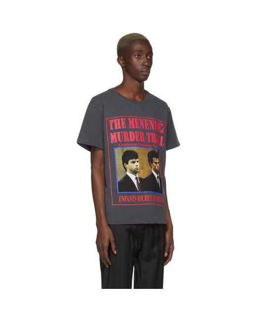 Enfants Riches Deprimes Black Menendez Murder Trial T-shirt for