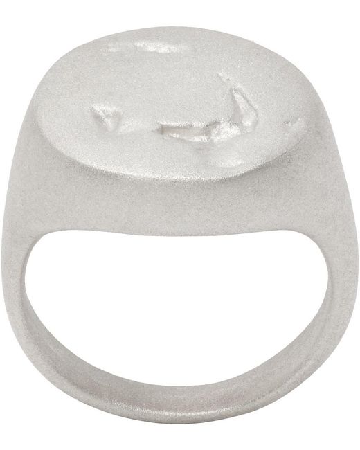 Pearls Before Swine Metallic Engraved Ring
