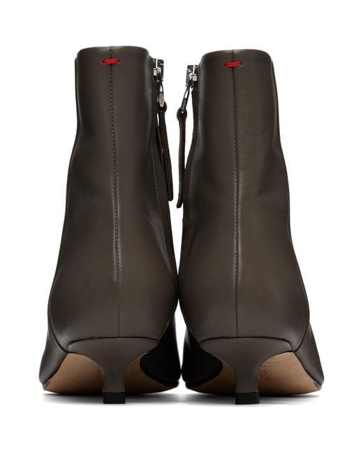 Aeyde Brown Sofie Leather Ankle Boots