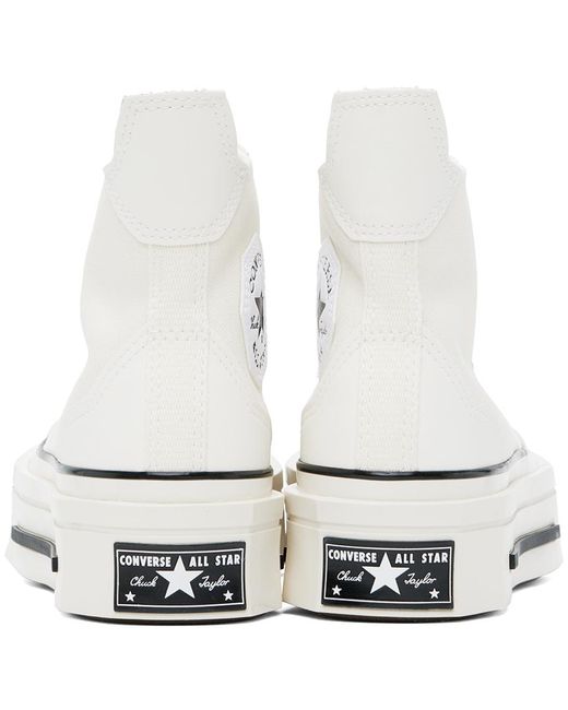 Converse Black White Chuck 70 De Luxe Squared High Top Sneakers for men