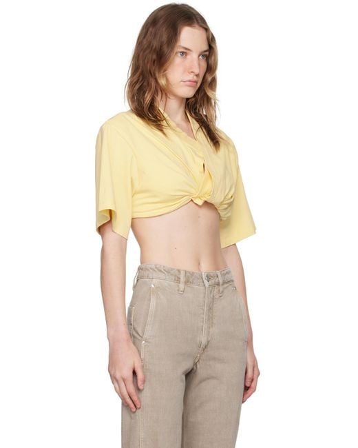 Jacquemus La Casaコレクション Le T-shirt Bahia Court トップス Natural