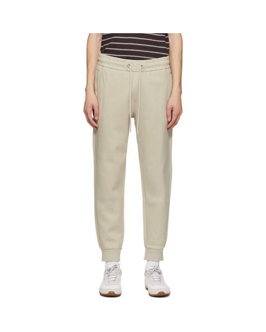 Boss Multicolor Stretch-Cotton Cuffed Hems Track Pants for men