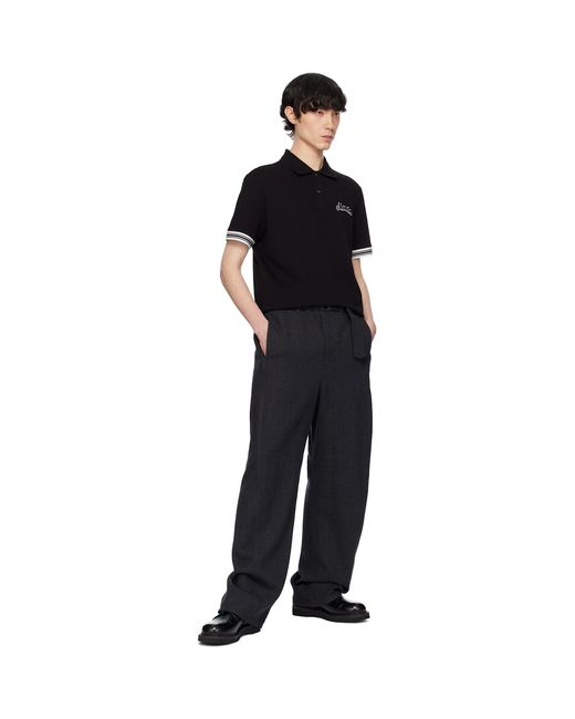 Moncler Black Archivio Ss Polo for men