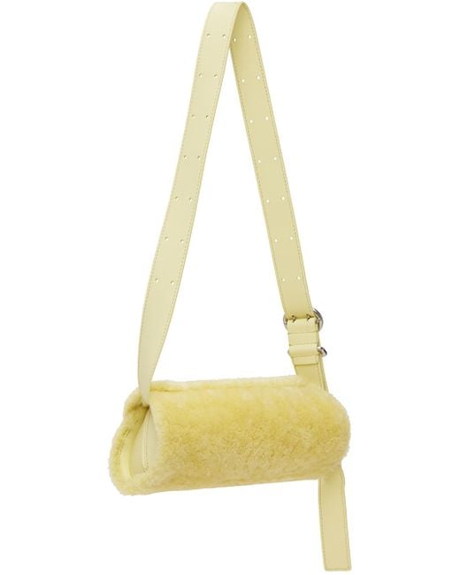 Jil Sander Yellow Mini Cannolo Bag