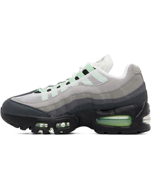 Nike Gray Air Max 95 Big Bubble Sneakers