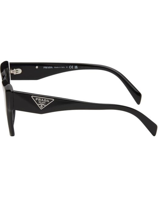 Prada Black Pr 09zv Square-frame Acetate Optical Glasses