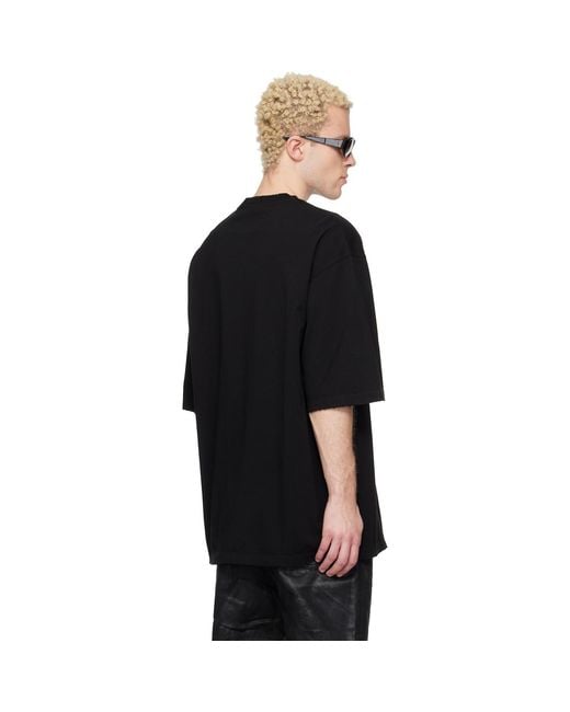 Det Blev Sent Black Oversized T-Shirt for men