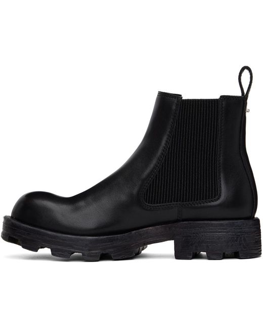 DIESEL Black ‘D-Hammer’ Chelsea Boots for men