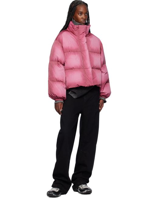 Acne Studios Down Puffer Jacket in Pink Lyst