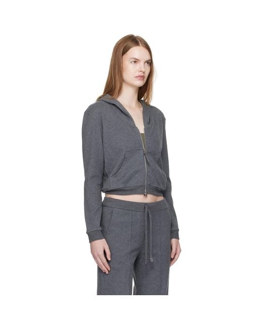 Tom Ford Black Peachy Hand Cotton Jersey Zip Hoodie