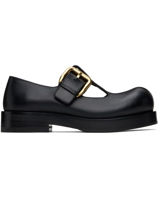 Bottega Veneta Black Helium Mary-Jane Loafers