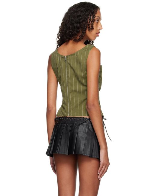 Miaou Black Khaki Vallois Corset