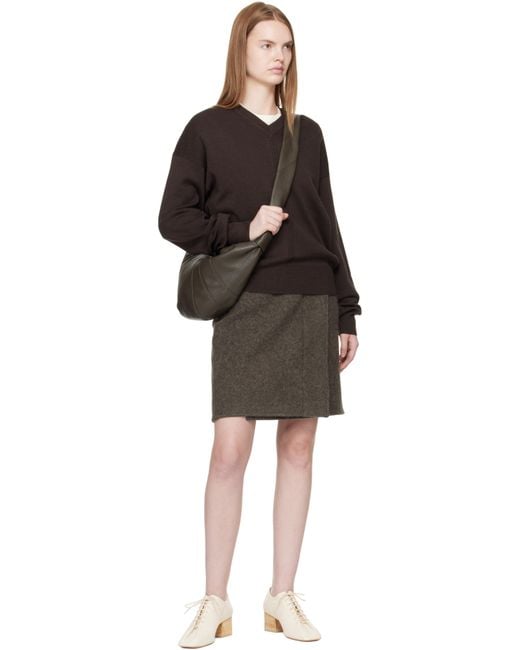 Lemaire Black Medium Croissant Bag